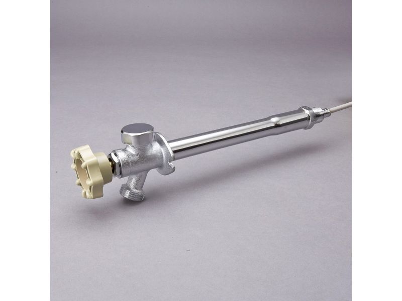 Proline Chrome Plated Brass 1/2-In PEX X 3/4-In MHT Frost Free Sillcock, 10-In