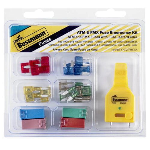 Bussmann ATM & FMX Fuse Emergency Kit, 30-Pc