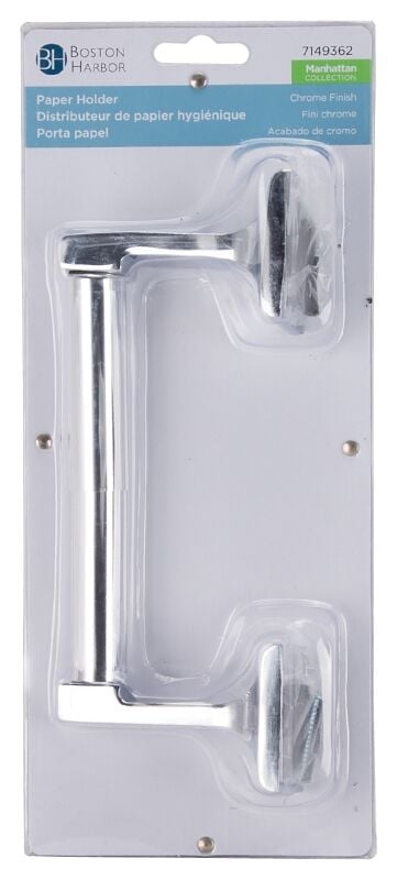 Boston Harbor Chrome Toilet Paper Holder