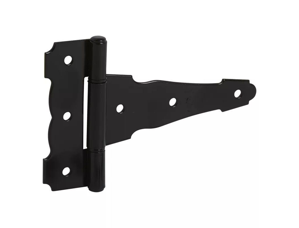 National Hardware Black Ornamental T-Hinge, 4-In