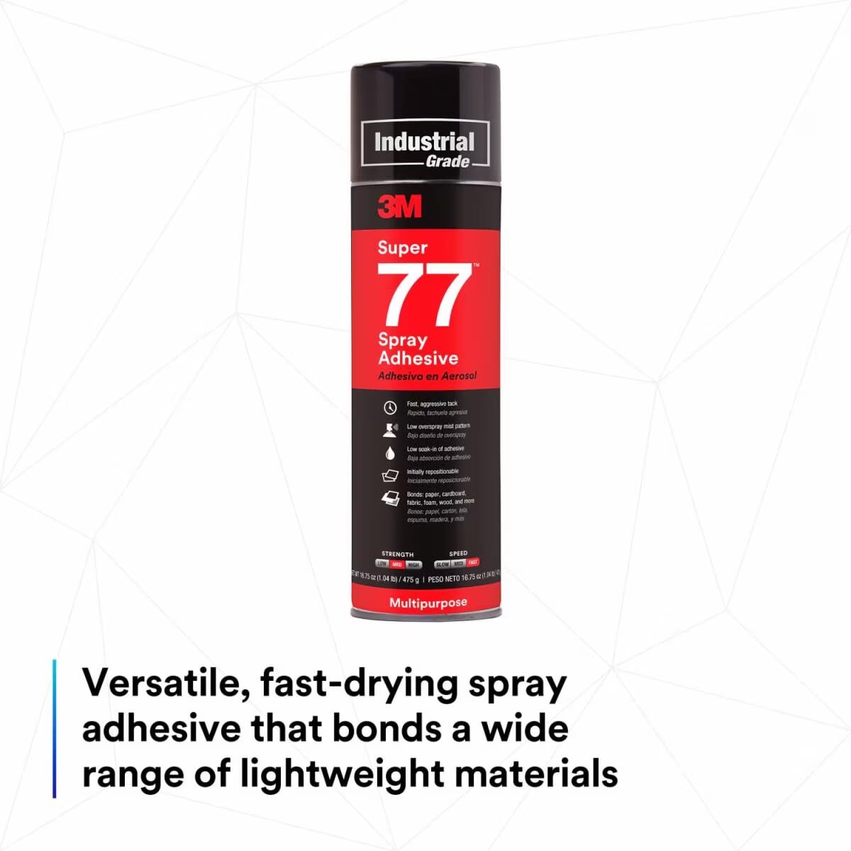 3M Super 77 Multipurpose Spray Adhesive, 13.8-Oz