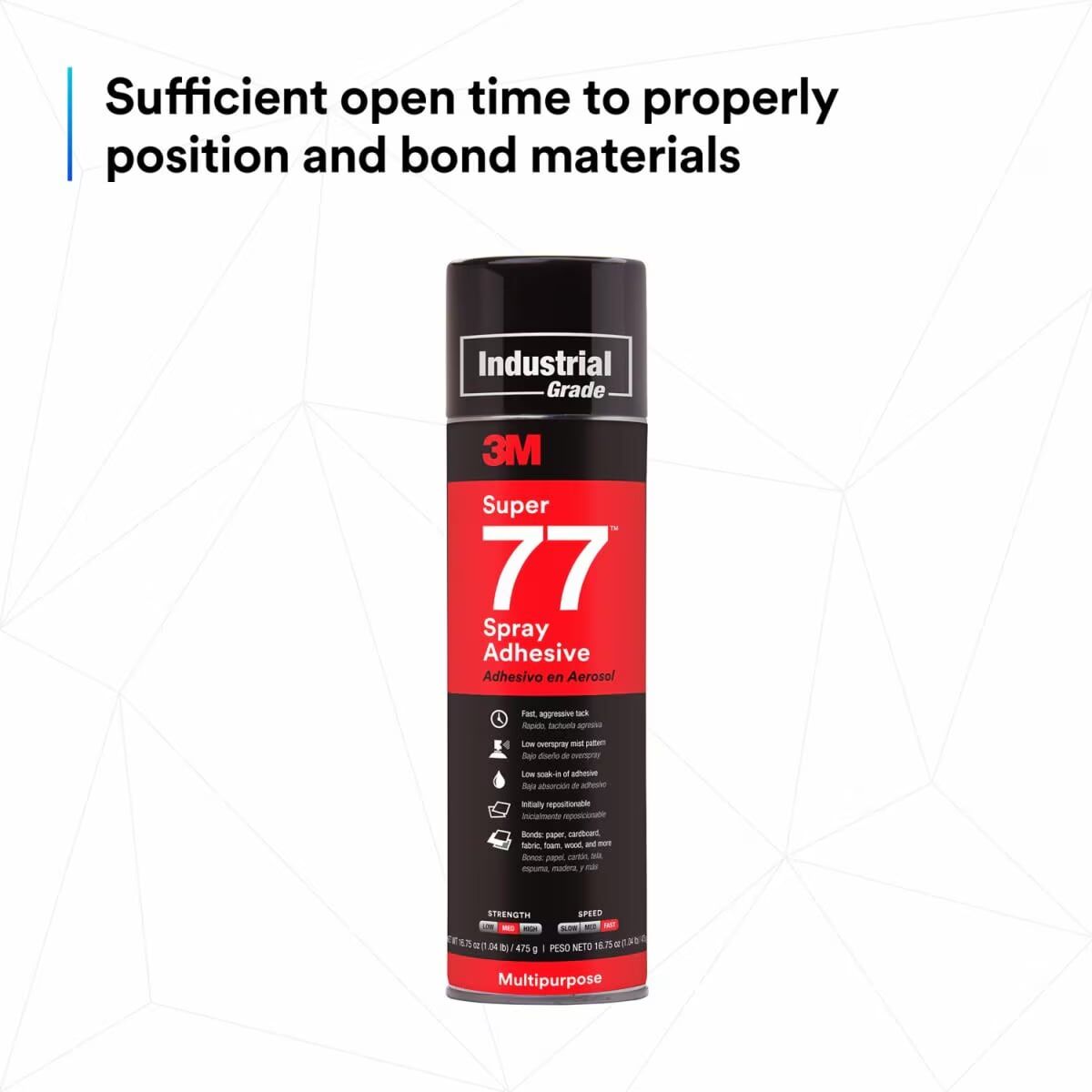 3M Super 77 Multipurpose Spray Adhesive, 13.8-Oz