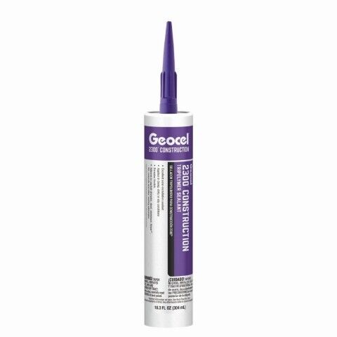 Geocel Crystal Clear 2300 Construction Tripolymer Sealant, 10.3-Oz