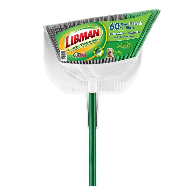 Libman XL Indoor/Outdoor Angle Broom With Dustpan