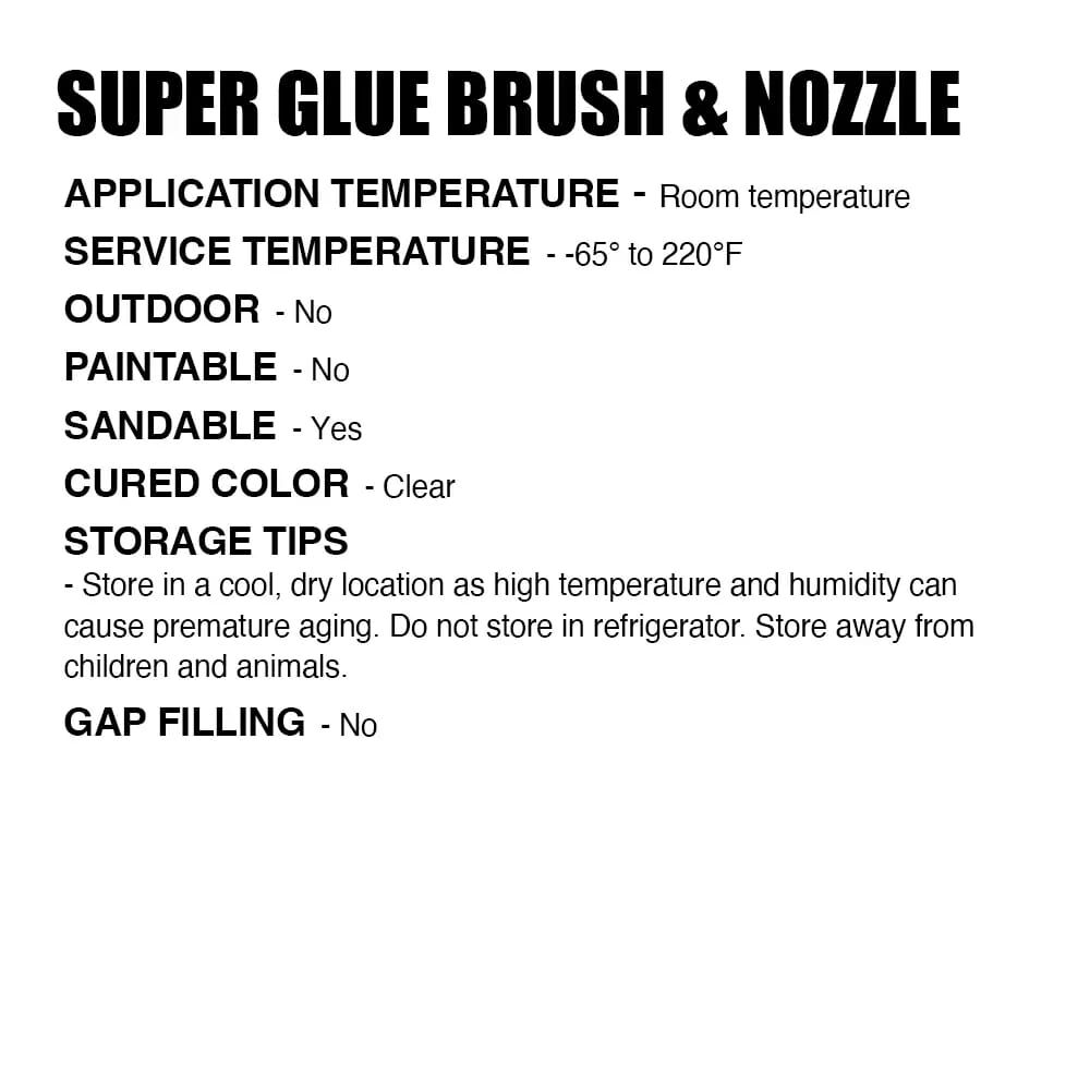 Gorilla Glue Super Glue Brush & Nozzle, 10-g