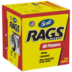 Scott Rags In A Box 200-Ct, 9-In X 12-In