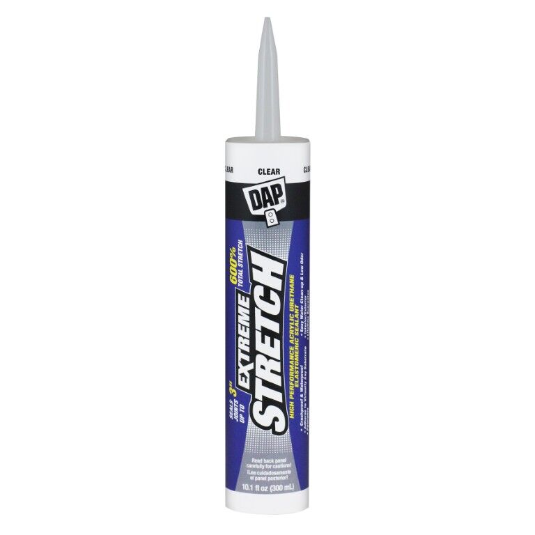 DAP Extreme Stretch Acrylic Urethane Premium Elastometric Clear Sealant, 10.1-Oz