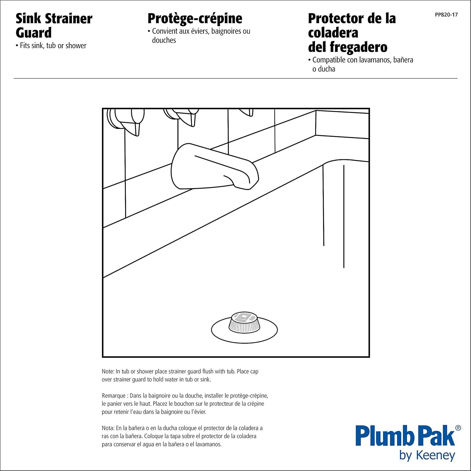 Plumb Pak Plastic Strainer Guard, 5 5/8-In