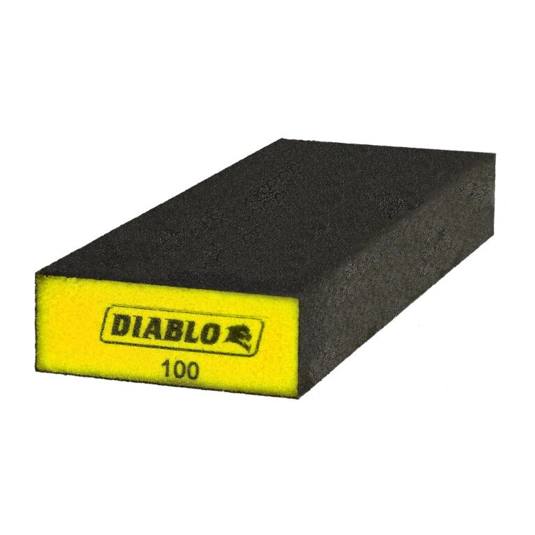 Diablo 100-Grit Extended Flat Edge Sanding Sponge, 1-In x 3-In x 8-In