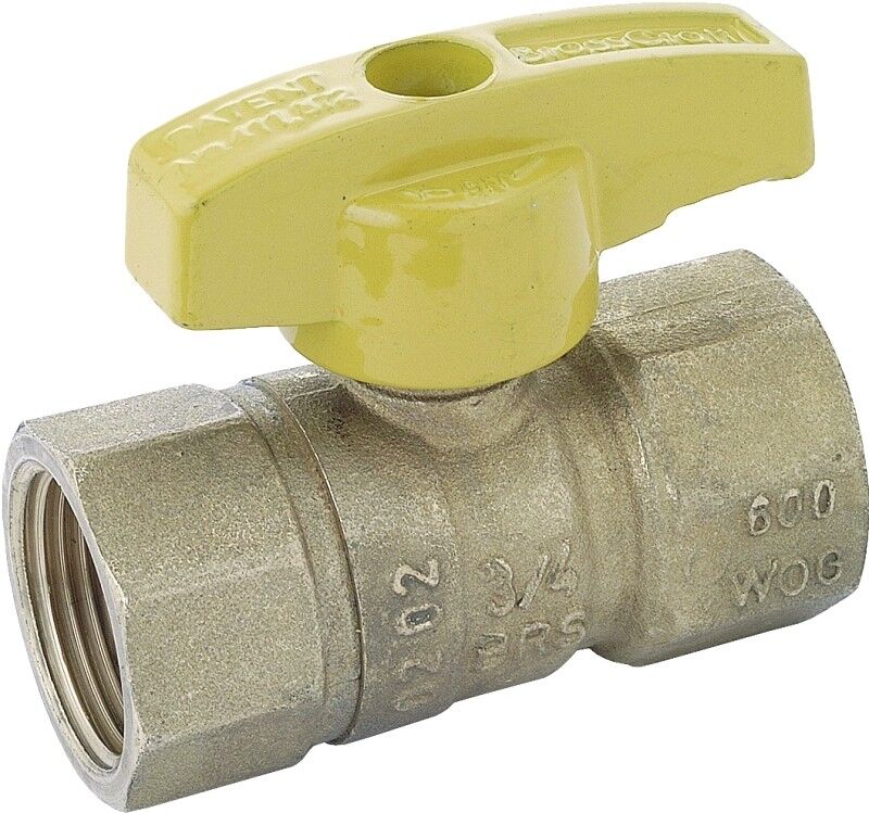 BrassCraft PSBV503-12 Brass Gas Ball Valve, 3/4-In FIP x 3/4-In FIP