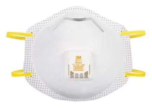 3M Cool Flow Valve Particulate respirator 8511
