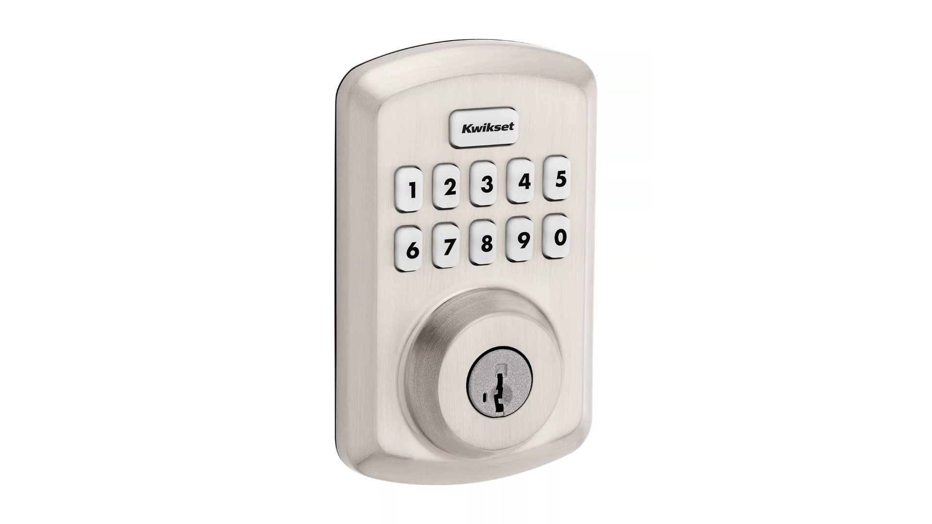 Kwikset Powerbolt 250 Satin Nickel Transitional Keypad Electronic Lock