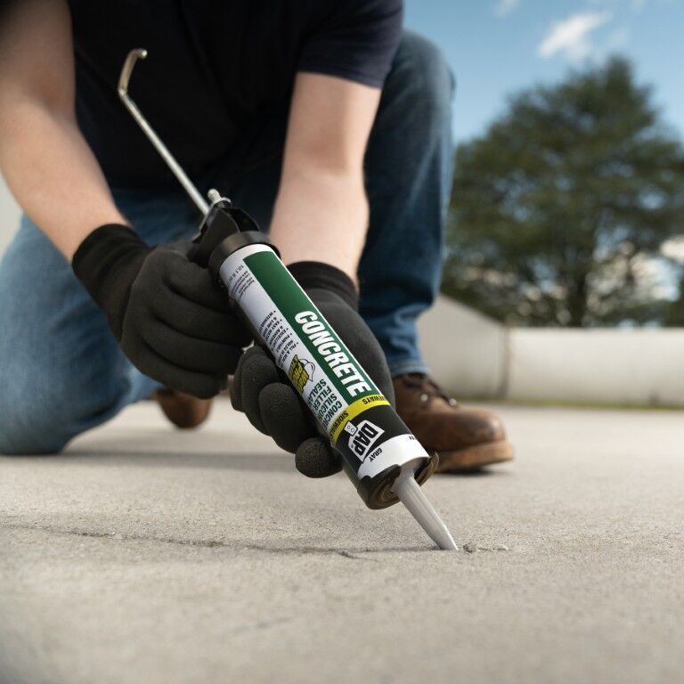DAP Gray Concrete Waterproof Filler And Sealant, 10.1-Oz