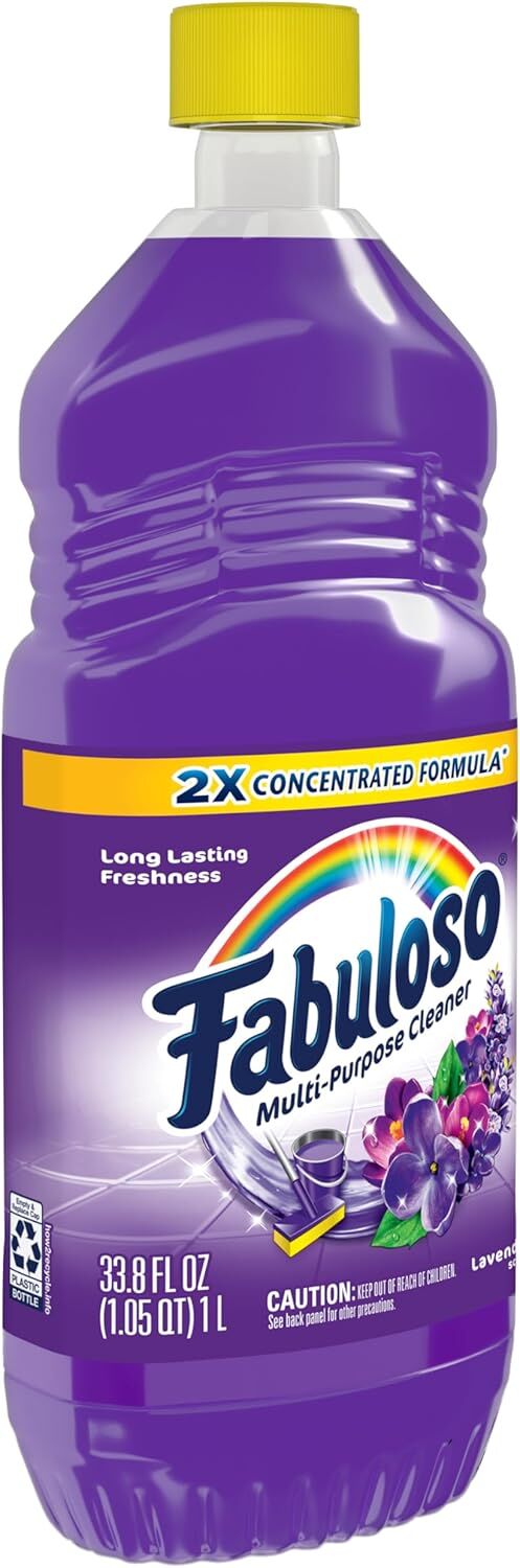 Fabuloso Multi-Purpose Cleaner Lavender Scent 2X Concentrated Formula, 33.8-Oz