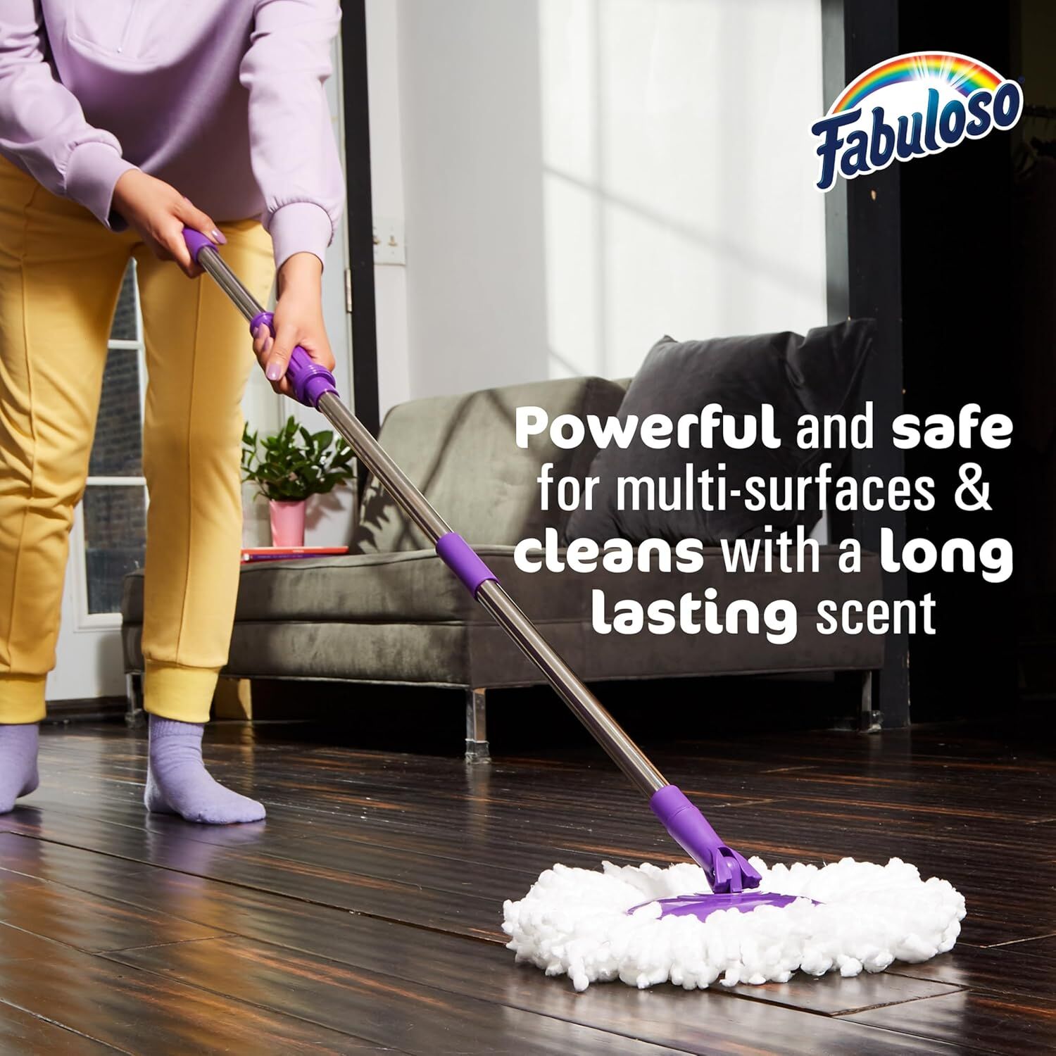 Fabuloso Multi-Purpose Cleaner Lavender Scent 2X Concentrated Formula, 33.8-Oz