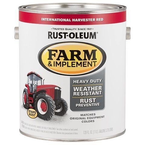 Rust-Oleum Farm & Implement Gloss International Harvester Red Paint, 1-Gal