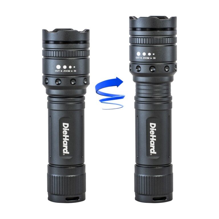 DieHard Twist Focus 600 Lumen LED Flashlight
