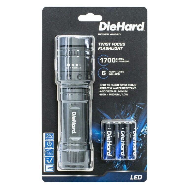 DieHard Twist Focus 1700 Lumen LED Flashlight