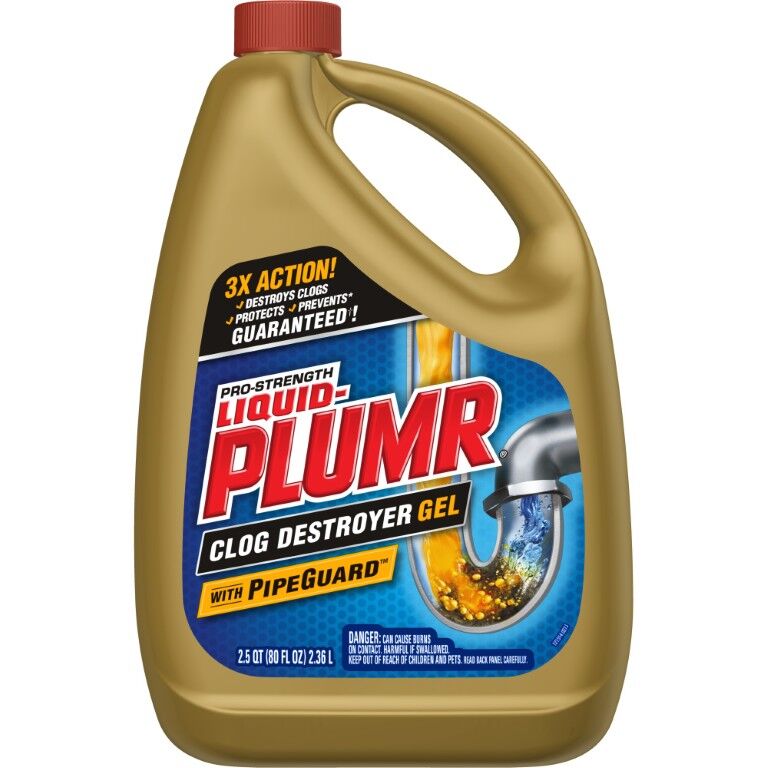Liquid-Plumr Pro-Strength Clog Destroyer Gel, 80-Oz