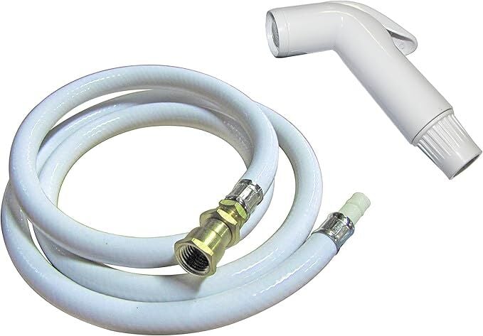 Plumb Pak White Faucet Hose & Spray, 4-Ft