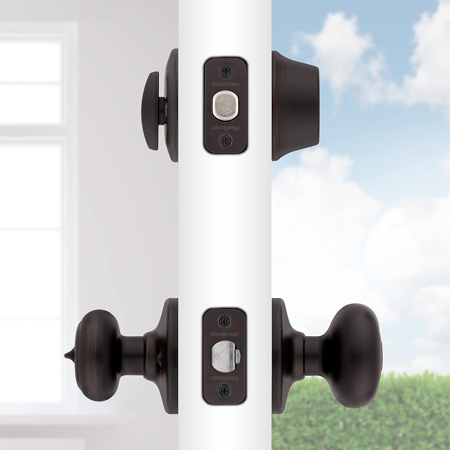 Kwikset Cove Venetian Bronze Keyed Entry Knob And Deadbolt Combo