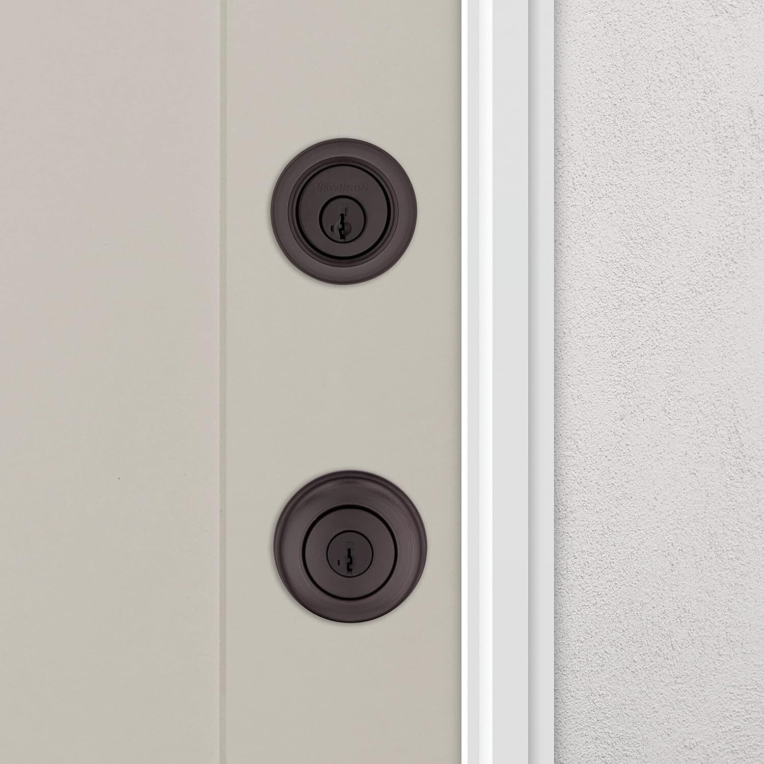 Kwikset Cove Venetian Bronze Keyed Entry Knob And Deadbolt Combo