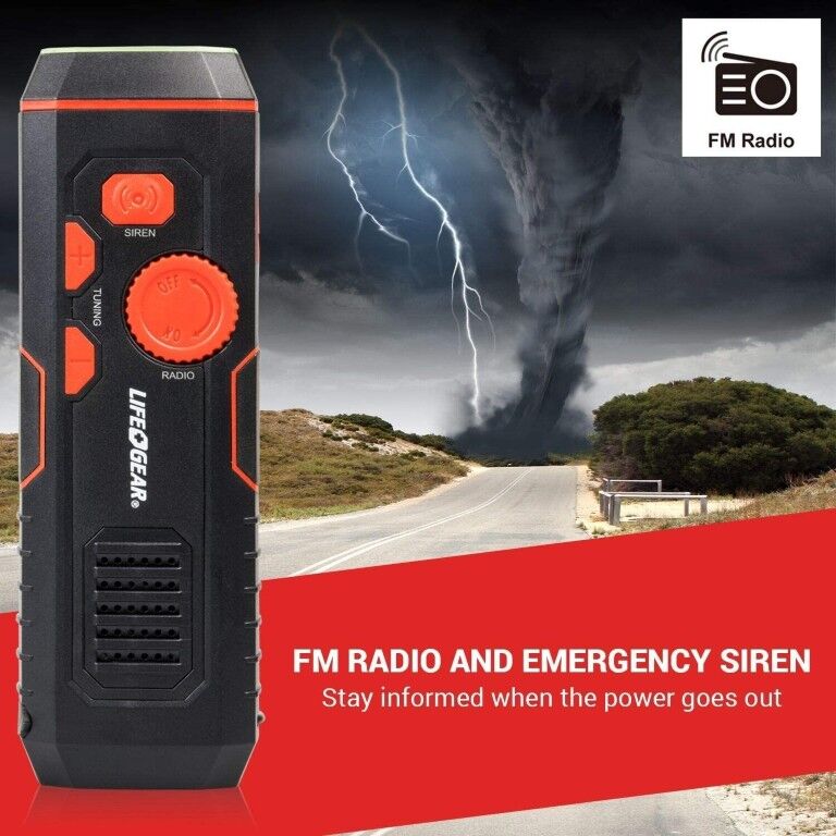 Dorcy Life+Gear 100 Lumen Stormproof Crank Radio Light
