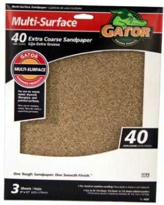 Ali Industries 5 Pack Assorted Grit Sandpaper - 9 in X 11 in