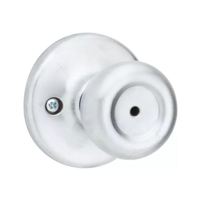 Kwikset Satin Chrome Bed & Bath Mobile Home Knob