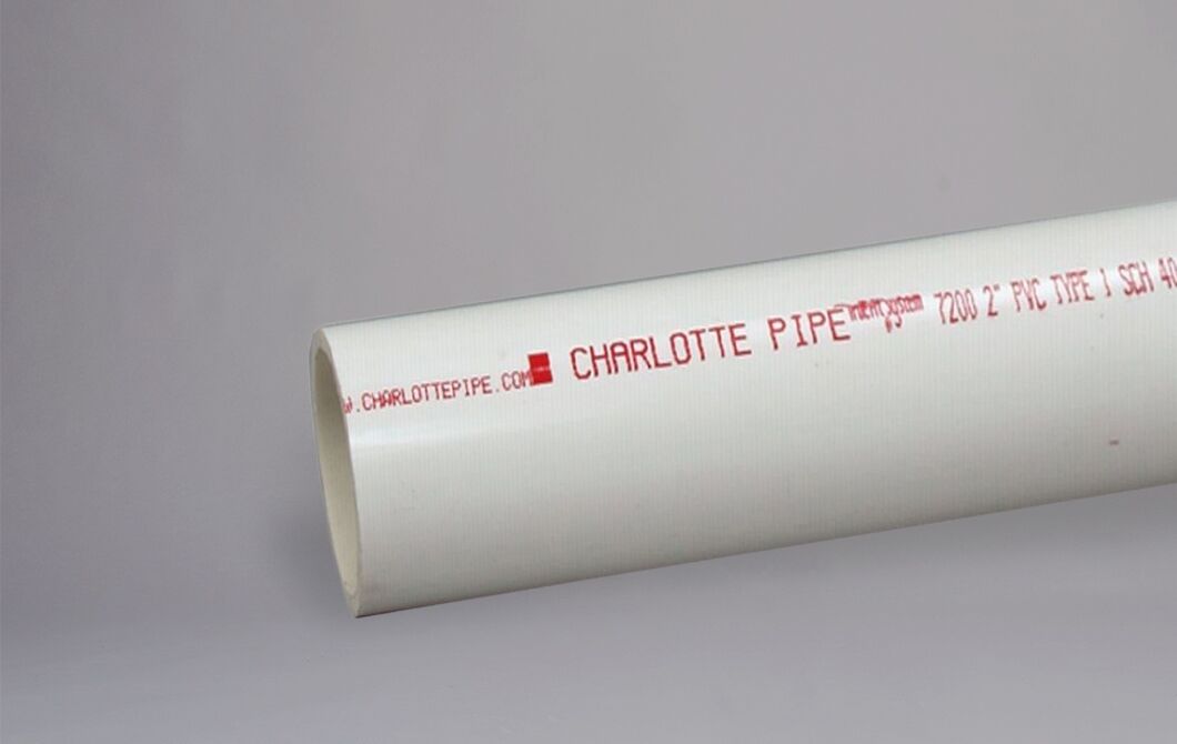 Charlotte Schedule 40 PVC Pipe, 4-In x 10-Ft