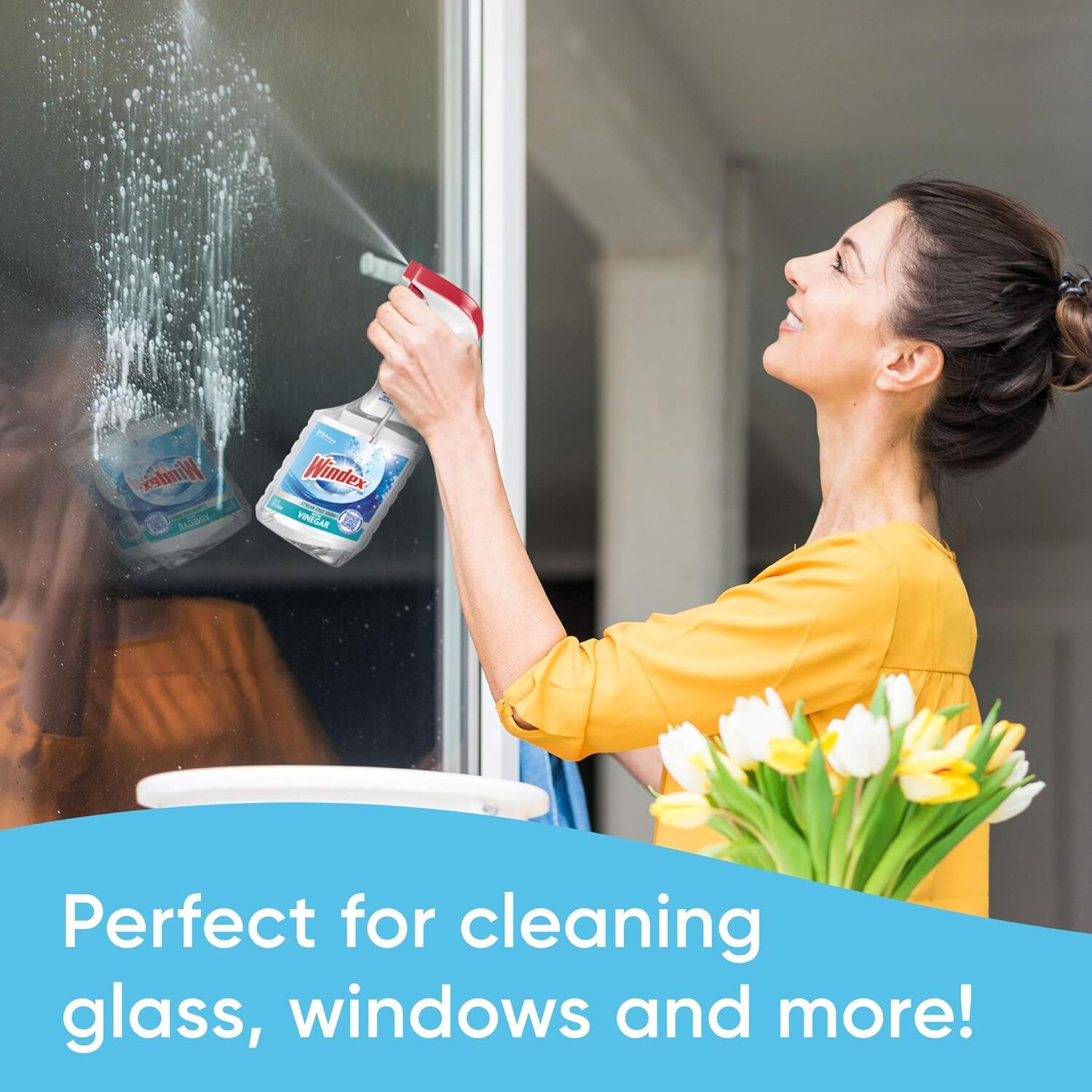 Windex Vinegar Glass Cleaner, 23-Oz