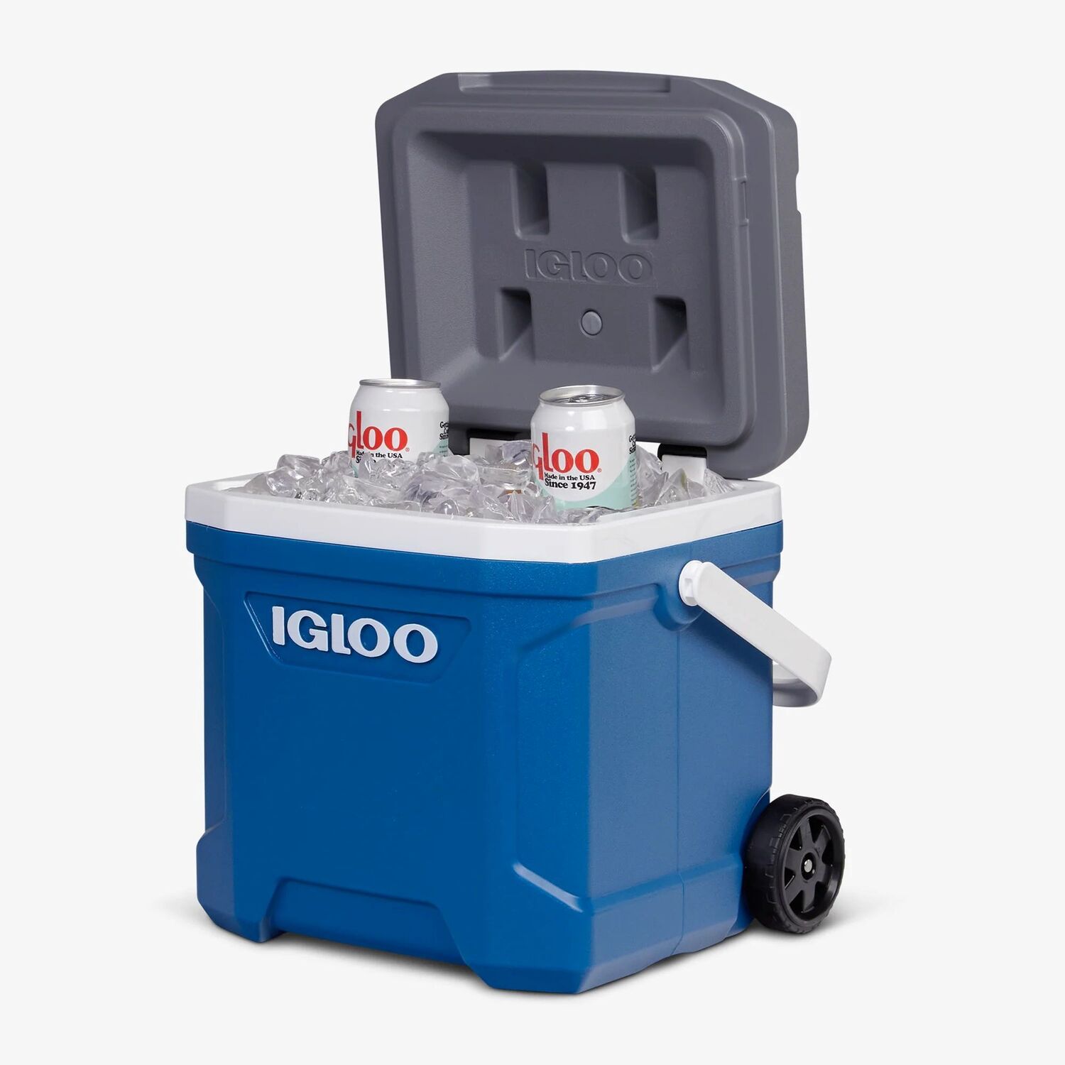 Igloo Latitude Blue Roller Cooler, 16-Qt