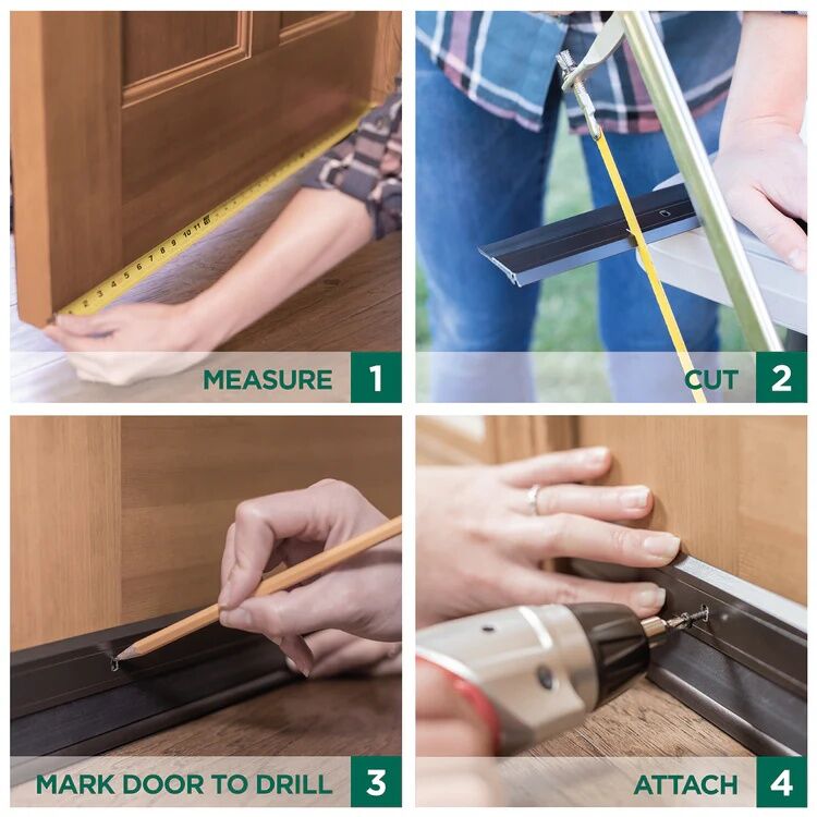 M-D Building Products White Vinyl Economy Self-Adhesive Door Sweep, 1 1/2-In x 36-In