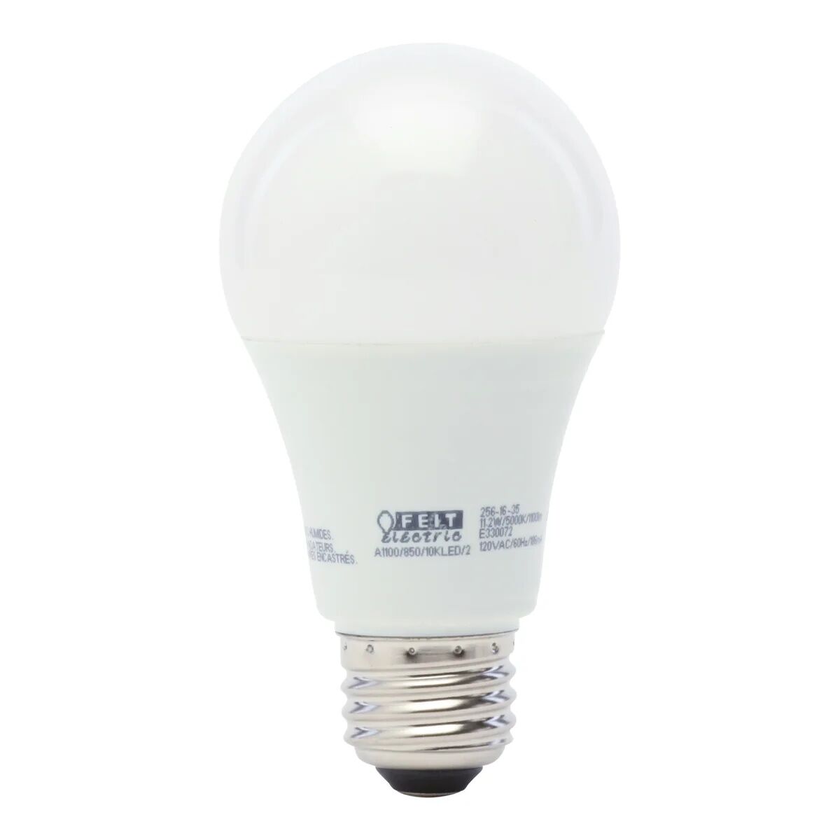 Feit Electric A19 11.2 Watt Frosted Daylight LED Light Bulb, 2-Pk
