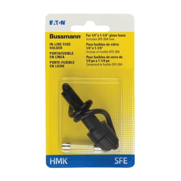 Bussmann In-Line Glass Fuse Holder, 30-A, 1/4-In x 1 1/4-In