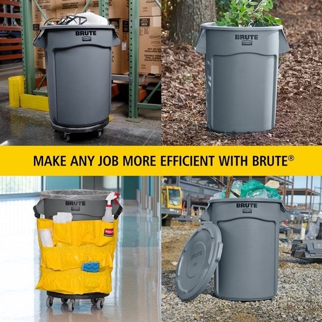 Rubbermaid Vented Brute Container, 32-Gal