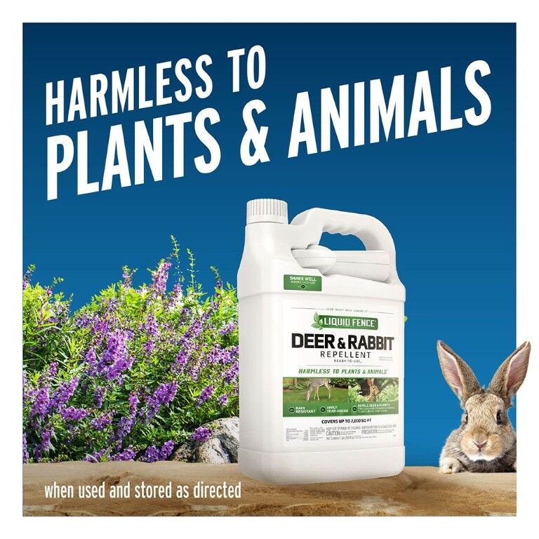 Liquid Fence Deer & Rabbit Repellent, Ready-To-Use - 1 gal