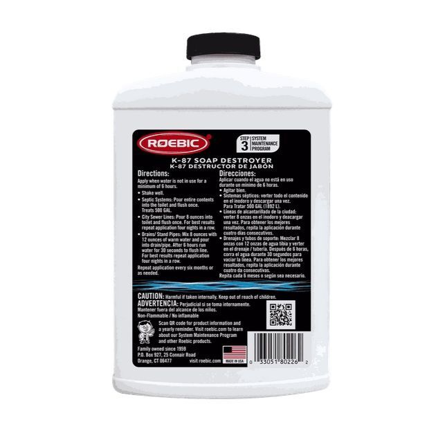 Roebic K-87 Soap Destroyer Drain Maintenance, 1-Qt