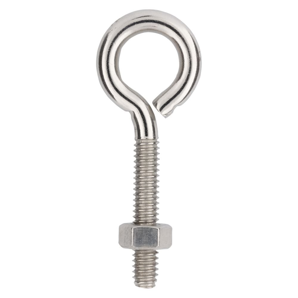 National Hardware Stainless Steel Eye Bolt, 1/4-In x 2 1/2-In