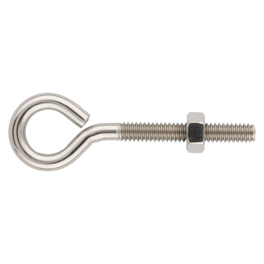 National Hardware Stainless Steel Eye Bolt, 1/4-In x 3-In