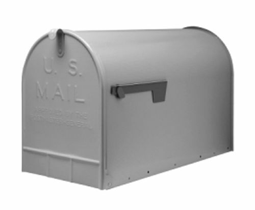 Gibraltar Rural Mailbox - Silver Gray, 15 in X 11.5 in X 23.5 in