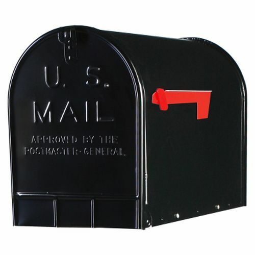Gibraltar Rural Mailbox - Black, 15 in X 11.5 in X 23.5 in