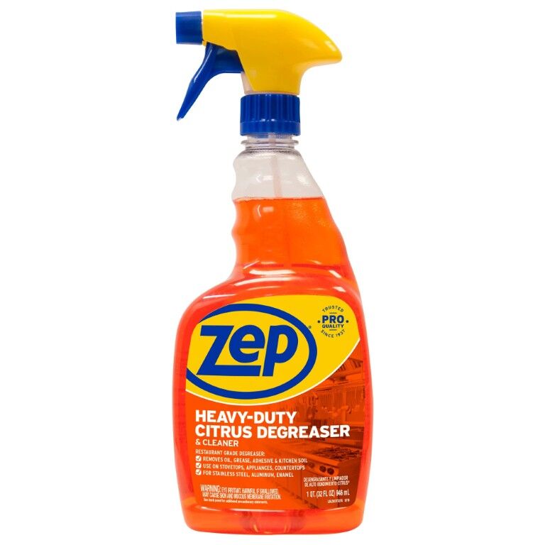 Zep Heavy-Duty Citrus Degreaser And Cleaner, 32-Oz