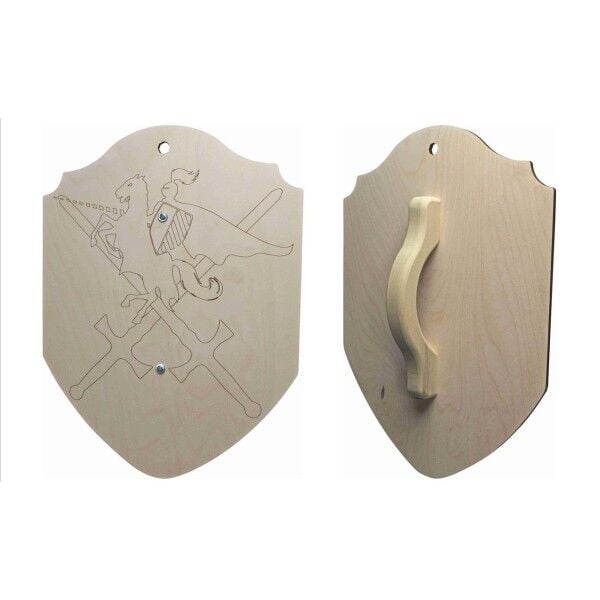 Magnum Large Laser Scored Wooden Shield