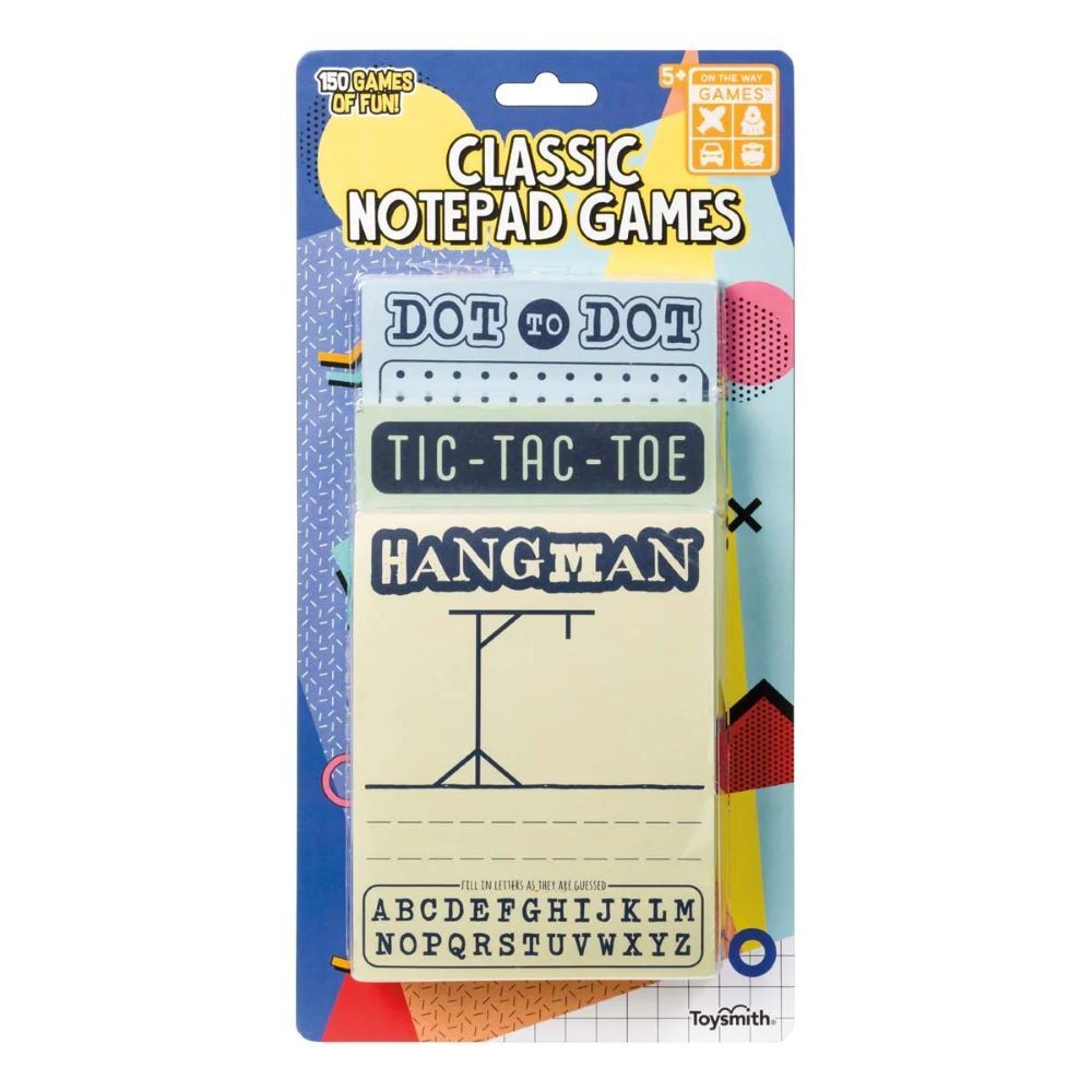 Toysmith On the Way Games Classic Notepad Games