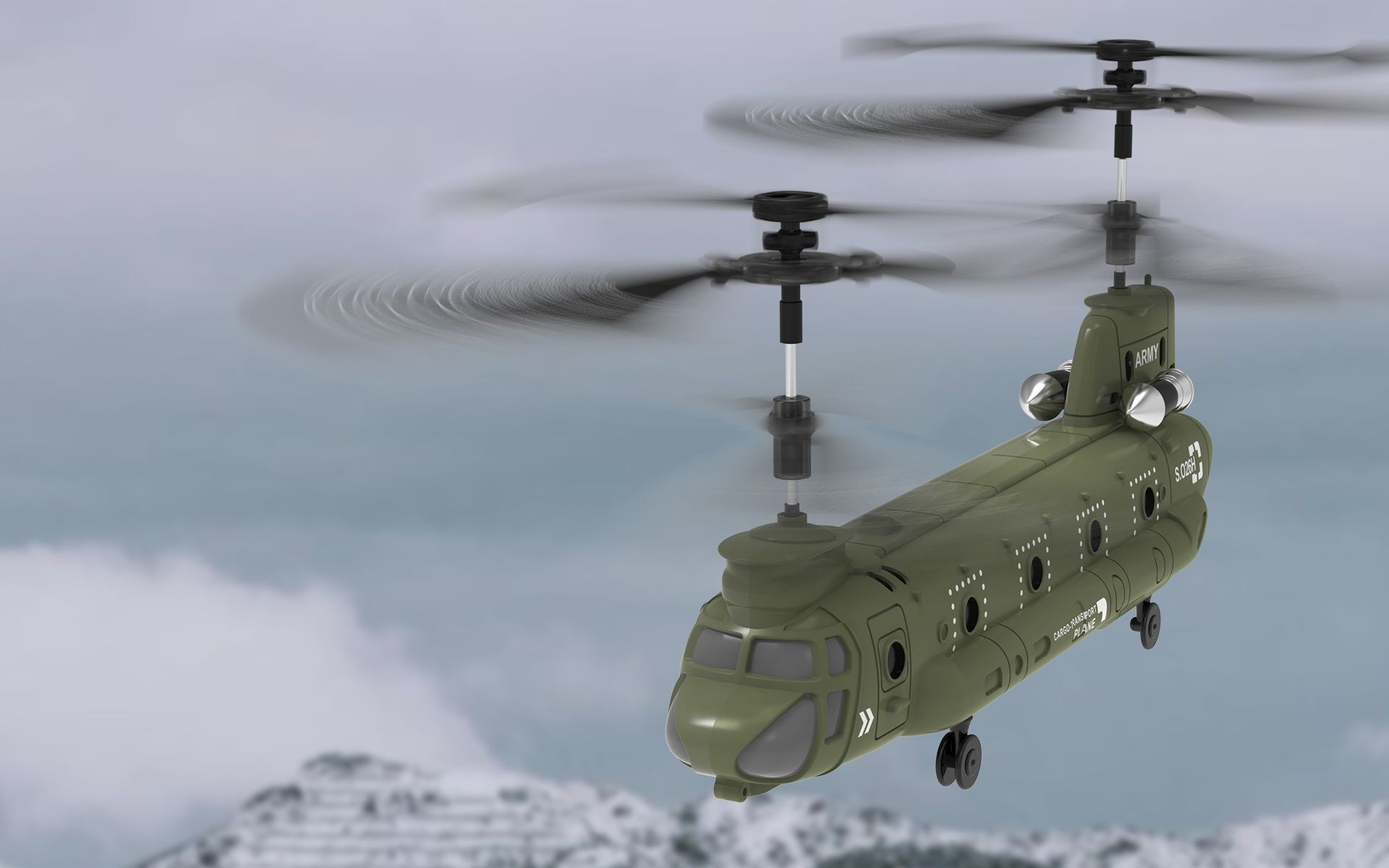 Syma Toys Remote Control Aerocraft Boeing CH-47 Chinook Helicopter
