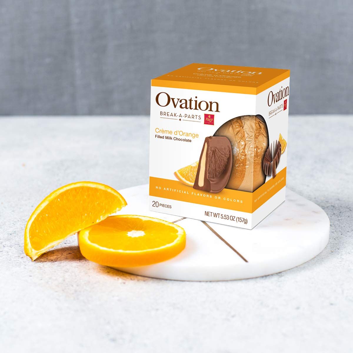 Ovation Break-A-Parts Crème D'Orange Filled Milk Chocolate, 5.53-Oz