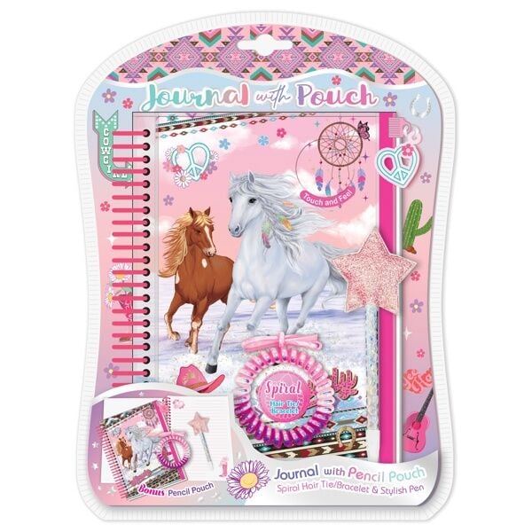 Hot Focus Wild & Free Journal With Pouch
