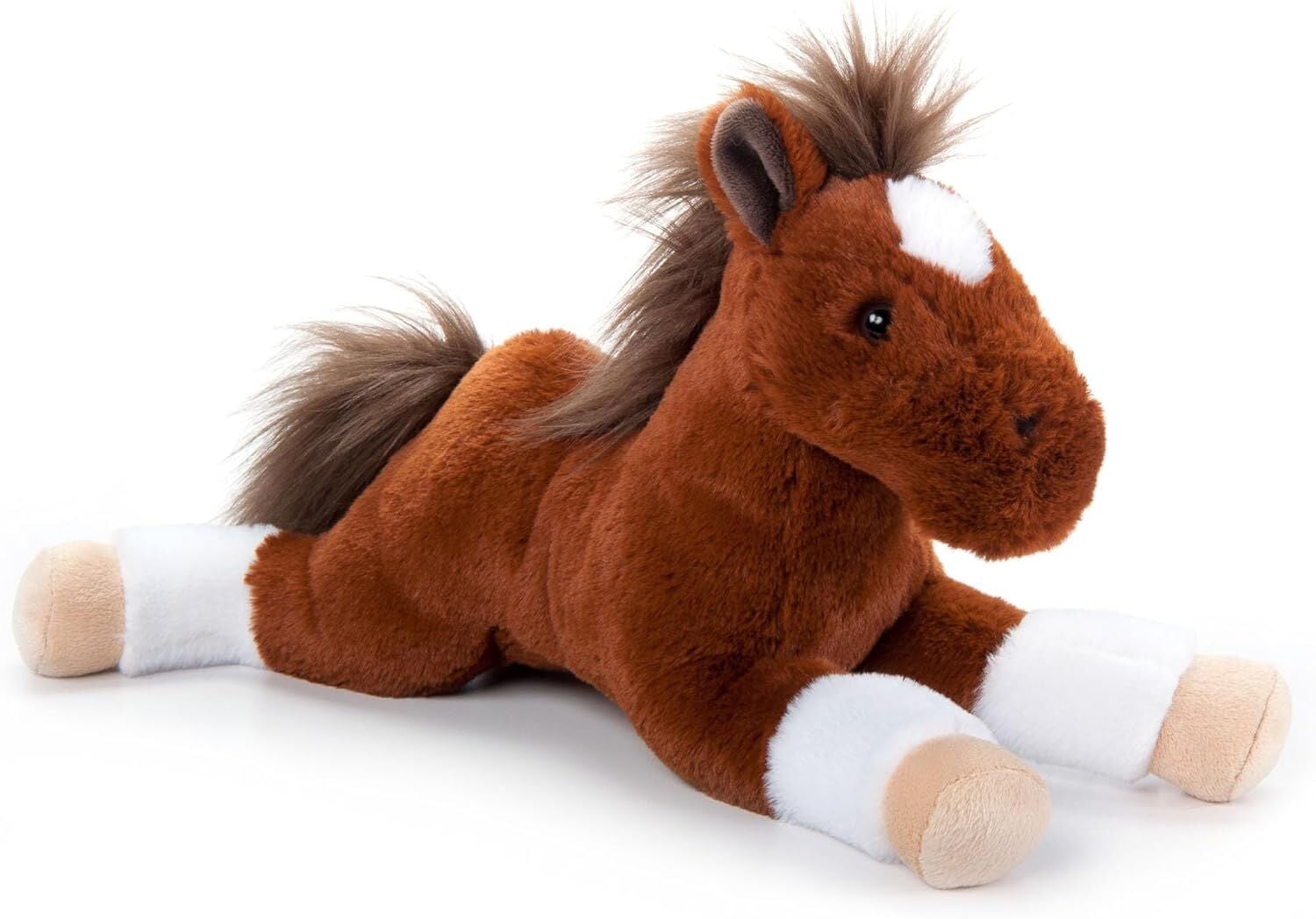 The Petting Zoo Wild Onez Chestnut Horse Stuffed Animal, 16-In