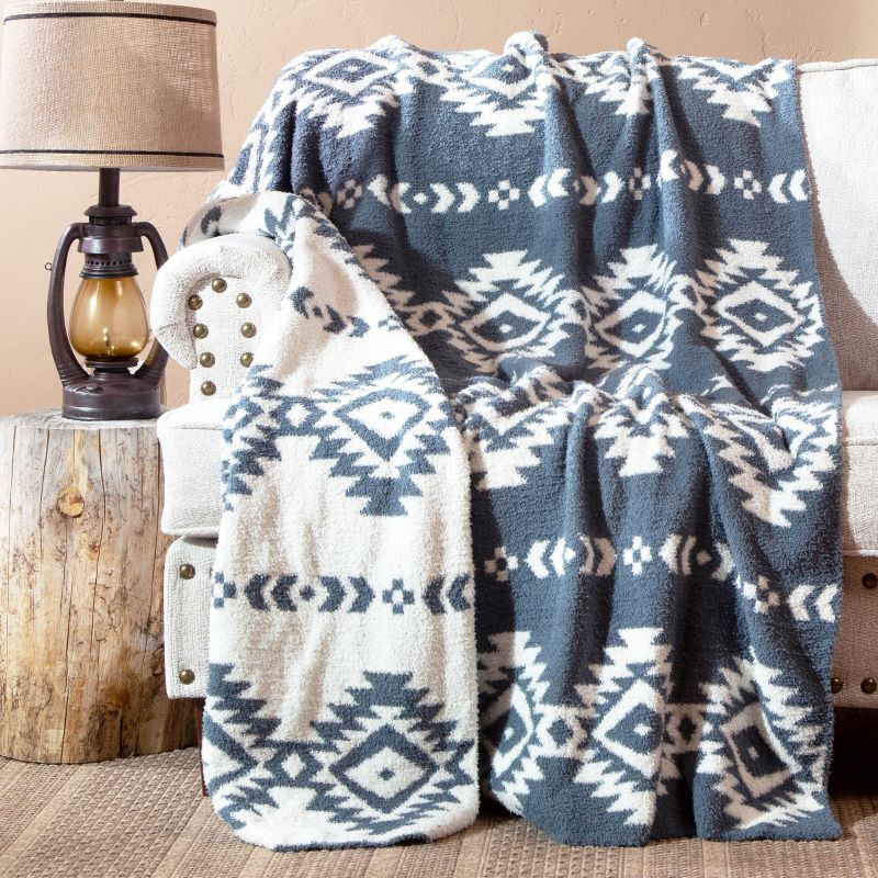 Carstens Inc. Stormy Southwest Stretchy Throw Blanket, 50-In x 60-In